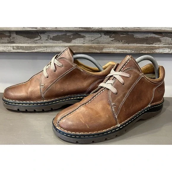 Dr. Martens 11232 Lace Up Split Toe Oxford Brown Leather Shoes Men's Size 10 US - Picture 4 of 9